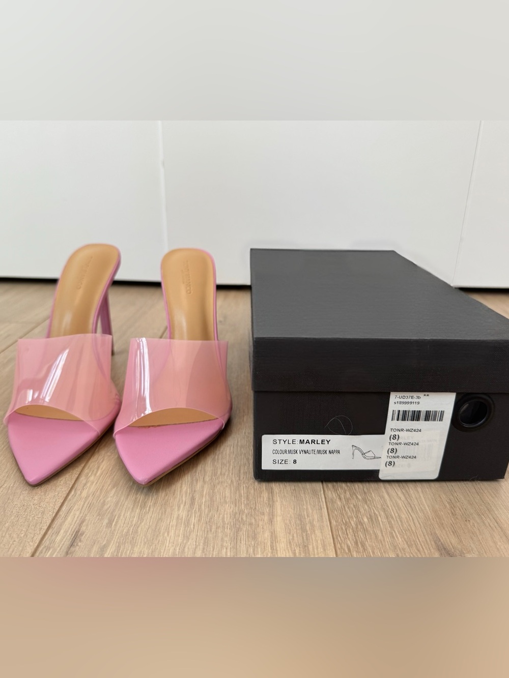 Tony Bianco Pink Marley Pointed Toe Mule